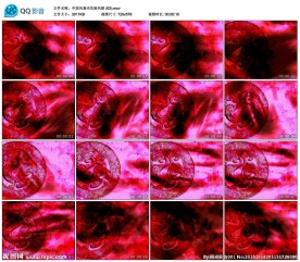 中国风民族风红色图腾LED视频