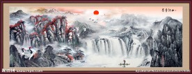 山水画 山水风景