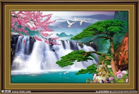 山水迎客松