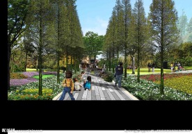 健身广场景观效果图