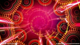 动感齿轮变化螺旋线条放射led