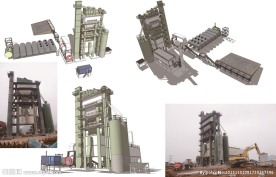 路面沥青拌和站搅拌站拌合楼模型