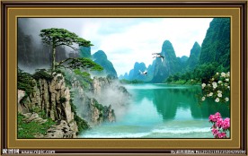 山水迎客松