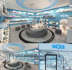 专卖店效果图展厅设计效果图