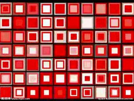 红色方块LED背景