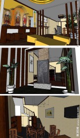 佛堂禅文化室内草图大师SU模型