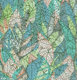 彩色叶子纹理 分层