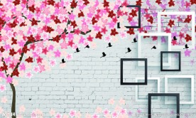 3D立体抽象花卉