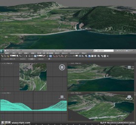 山水场景3D模型