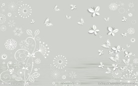 现代简约壁画电视背景墙