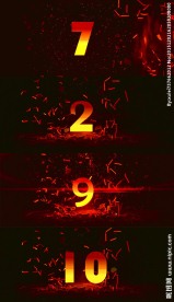 红色爆炸倒计时