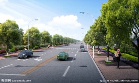 含山县道路透视