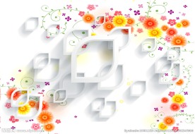 3D梦幻简约背景墙