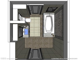 欧式卫生间卫浴草图大师SU模型