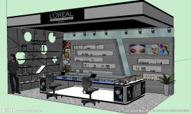 化妆品店铺草图大师模型