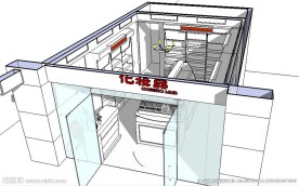 化妆品店铺sketchup模型