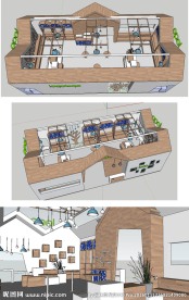 礼品展厅室内擦头大师SU模型