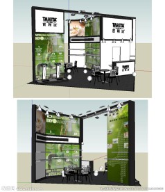 小展台设计草图大师SU模型