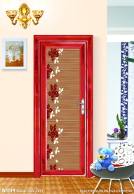 移门室内效果铝合平开门金门图册