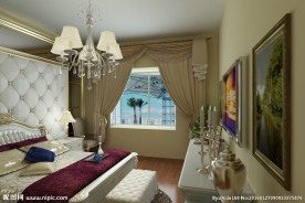 欧式主卧室内动画