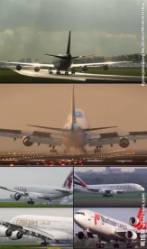 多组飞机降落视频