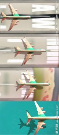 3D模拟飞机跑道起飞视频
