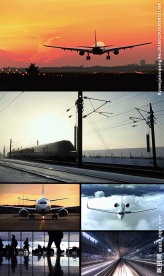 火车地铁隧道飞机飞行降落