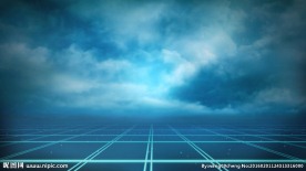 云中移动的线框地面