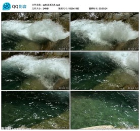 森林中透明的小溪