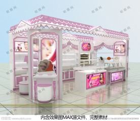 韩国彩妆专柜3DMAX资源包