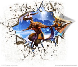 3D 立体画 长枪王