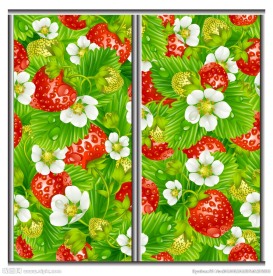 草莓花纹