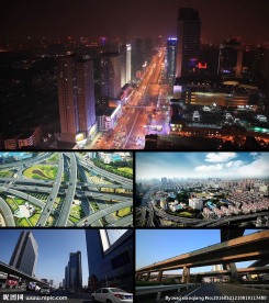 城市交通车流情况实拍视频素材