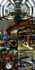 家用汽车生产线作业视频素材