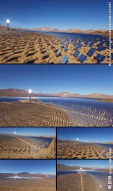 超级太阳能光伏发电基地高清实拍