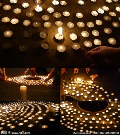 蜡烛祈福纪念实拍视频素材