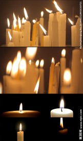 白色蜡烛实拍视频素材