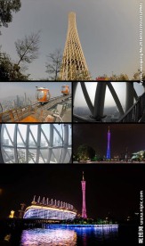 广州塔景观一览实拍视频素材