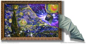 3D立体画 撕裂的星空