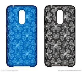 时尚几何花纹镭雕图案