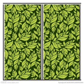 绿叶花纹