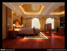 豪华卧室吊顶图