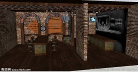 酒吧草图大师SU模型