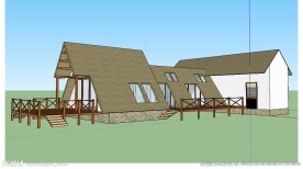 景观茶室草图大师SU模型