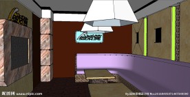 KTV包房草图大师SU模型