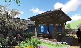 园林凉亭设计效果图