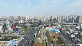 上海共和新路立交桥航拍视频