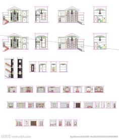 别墅设计立面施工图