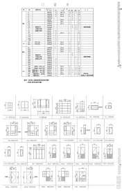 门窗表尺寸CAD图