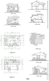 家居别墅设计模板CAD图